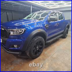 Matte Black XO Type-R Wheel Arch Kit Fender Flares Ford Ranger T6 2016-2019 PX2