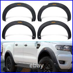 Matte Black for Ford Ford Ranger 2015-2022 Wildtrak Raptor Wide Wheel Arches Kit