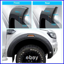 Matte Black for Ford Ford Ranger 2015-2022 Wildtrak Raptor Wide Wheel Arches Kit