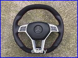Mercedes Amg W176 W204 W212 Class Flat Top&bottom Custom Made Steering Wheel