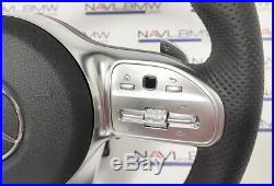 Mercedes Benz AMG Sport Steering Wheel Flat Bottom W205 LCI C217 LHD LEFT HAND