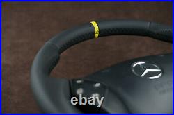 Mercedes Custom Steering Wheel FLAT BOTTOM THICK 00-07 C Class W203 C55AMG C32