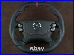 Mercedes Custom Steering Wheel Flat Bottom + Leather SRS BAG R230 W463 W209 W211