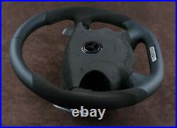 Mercedes E55AMG custom steering wheel paddle Alcantara flat bottom 03-06 W211