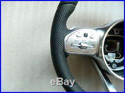Mercedes W222 C217 W213 W205 C257 S CL E C CLS AMG FLAT SPORT Steering wheel OEM