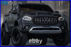 Mercedes X Class ABS Matte Black Wheel Arch Trim Fender Flares Body Kit JUMBO