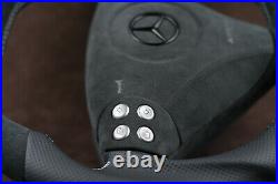Mercedes custom steering wheel paddle flat bottom thick R171 W203 C AMG SLK W463
