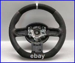 Mini Cooper Steering Wheel Flat Alcantara Jcw Custom R50 R52 R53 Grey Stitch