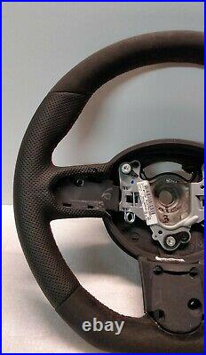 Mini Cooper Steering Wheel Flat Alcantara Jcw Custom R50 R52 R53 Red Stitch