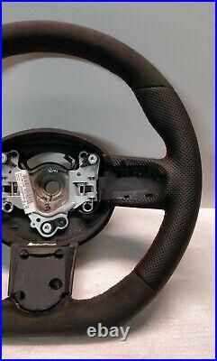 Mini Cooper Steering Wheel Flat Alcantara Jcw Custom R50 R52 R53 Red Stitch