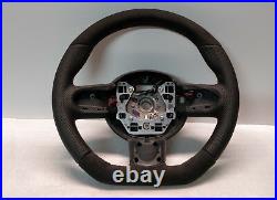 Mini Cooper Steering Wheel Flat Alcantara Jcw Custom R55 R56 R57 R60 Red Stitch