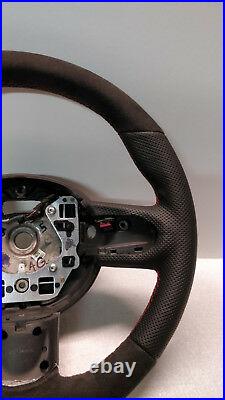 Mini Cooper Steering Wheel Flat Alcantara Jcw Custom R55 R56 R57 R60 Red Stitch