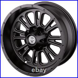 Moose Matte Black 399X Wheel 7 x 14