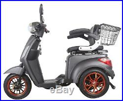 NEW 3 Wheeled Matt Black ZT500 20AH 500W Electric Mobility Scooter LED Display