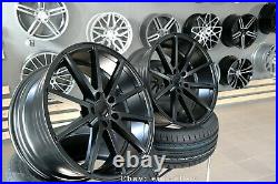 New 20 inch 5x112 HAXER HX014 VFS 1 style CONCAVE BLACK Wheels for BMW Mercedes