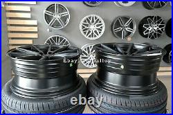 New 20 inch 5x112 HAXER HX014 VFS 1 style CONCAVE BLACK Wheels for BMW Mercedes
