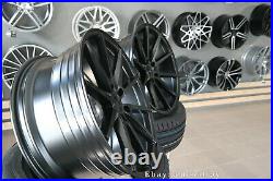 New 20 inch 5x120 Vossen VFS 1 style rims BMW CONCAVE Wheels BLACK MATT Alloy