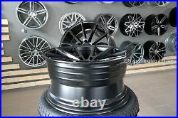 New 20 inch 5x120 Vossen VFS 1 style rims BMW CONCAVE Wheels BLACK MATT Alloy