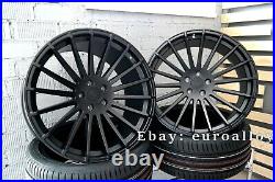 New 22 inch 5x120 HAXER HX010 style black matt wheels for BMW X5 X6 E70 F15 F16