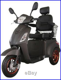 New 3 Wheeled ELECTRIC MOBILITY SCOOTER 60V100AH 800W Matt Black FREE DELIVERY