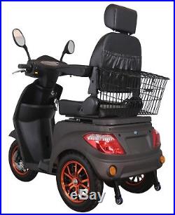 New 3 Wheeled ELECTRIC MOBILITY SCOOTER 60V100AH 800W Matt Black FREE DELIVERY