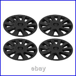 New 4Pcs 18 Wheel Hub Cover Matte Black Fully Wrap Protector Fit For Model 3