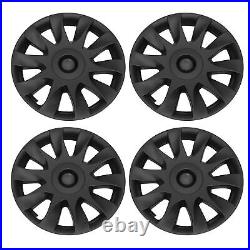 New 4Pcs 18 Wheel Hub Cover Matte Black Fully Wrap Protector Fit For Model 3