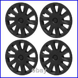 New 4Pcs 18 Wheel Hub Cover Matte Black Fully Wrap Protector Fit For Model 3