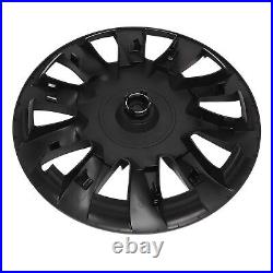 New 4Pcs 18 Wheel Hub Cover Matte Black Fully Wrap Protector Fit For Model 3