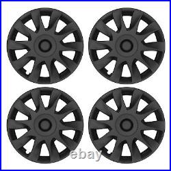 New 4Pcs 18 Wheel Hub Cover Matte Black Fully Wrap Protector Fit For Model 3