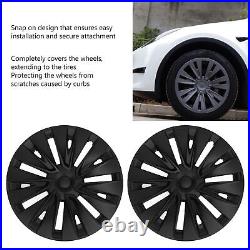 New 4 Pcs Wheel Hub Cap Matte Black Automobile Wheel Hub Fully Wrap Rim Protecto