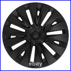 New 4 Pcs Wheel Hub Cap Matte Black Automobile Wheel Hub Fully Wrap Rim Protecto