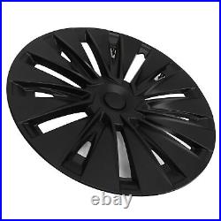 New 4 Pcs Wheel Hub Cap Matte Black Automobile Wheel Hub Fully Wrap Rim Protecto