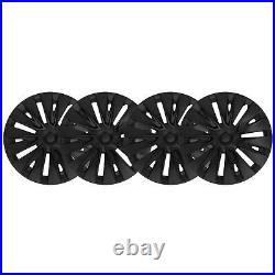 New 4 Pcs Wheel Hub Cap Matte Black Automobile Wheel Hub Fully Wrap Rim Protecto