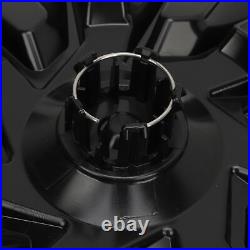 New 4 Pcs Wheel Hub Cap Matte Black Automobile Wheel Hub Fully Wrap Rim Protecto