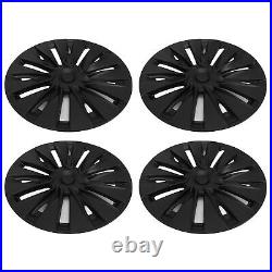 New 4 Pcs Wheel Hub Cap Matte Black Automobile Wheel Hub Fully Wrap Rim Protecto