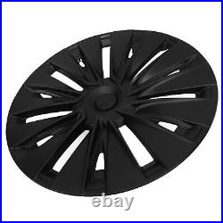 New 4 Pcs Wheel Hub Cap Matte Black Automobile Wheel Hub Fully Wrap Rim Protecto