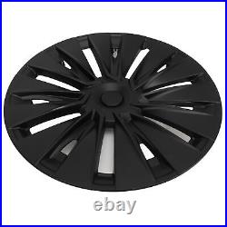 New 4 Pcs Wheel Hub Cap Matte Black Automobile Wheel Hub Fully Wrap Rim Protecto