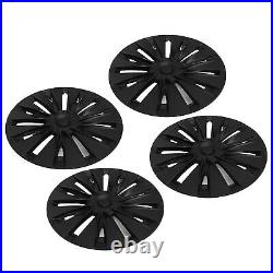 New 4 Pcs Wheel Hub Cap Matte Black Automobile Wheel Hub Fully Wrap Rim Protecto