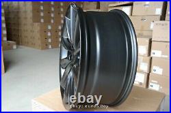 New 4x 21 inch 5x120 TURBINE style BLACK MATT alloy wheels for TESLA MODEL S rim