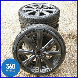 New Genuine Mini Jcw 18 R133 V Spoke Matt Black Alloy Wheels Pirelli Tyres