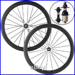 Novatec 700C Carbon Wheels 50mm Clincher Standard Carbon Road Cycling Wheelset