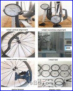Novatec 700C Carbon Wheels 50mm Clincher Standard Carbon Road Cycling Wheelset