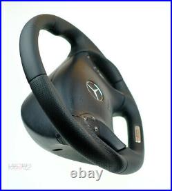 OEM Mercedes Exclusive Custom Steering Wheel FLAT BOTTOM THICK W203 C55AMG