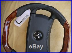 OEM! Mercedes Steering Wheel CUSTOM WOOD FLAT R107 SL W123 G S E W124 W126