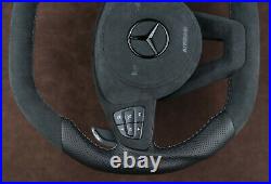 OEM Mercedes custom steering wheel FLAT TOP W205 W204 W218 W212 W463 W166 C63AMG