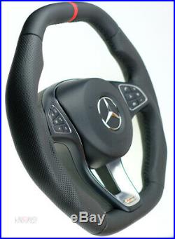 OEM Mercedes custom steering wheel THICK FLAT BOTTOM SQAURE TOP none-amg models