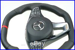 OEM Mercedes custom steering wheel THICK FLAT BOTTOM SQAURE TOP none-amg models