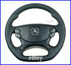 OEM Mercedes non-paddle flat bottom thick steering wheel R230 CLK W209 SL