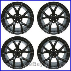 OEM NEW 15-20 Ford Mustang PP2 Matte Black Wheel Set 19x9.5 & 10 with TPMS FOUR